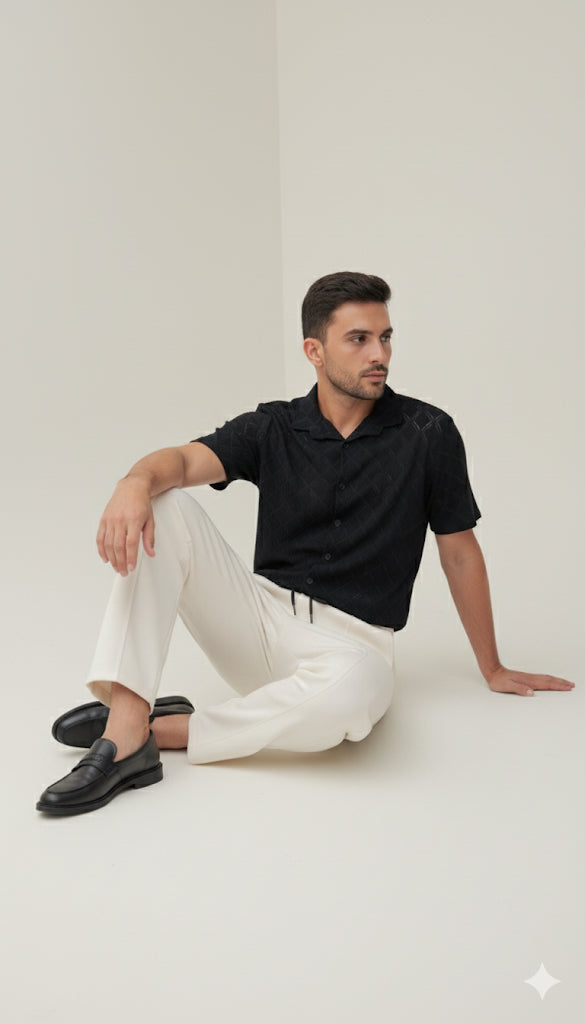 Noir Net Shirt