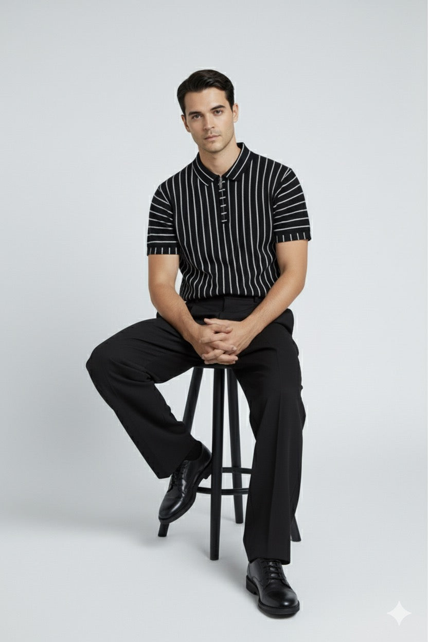 Noir Pin Polo