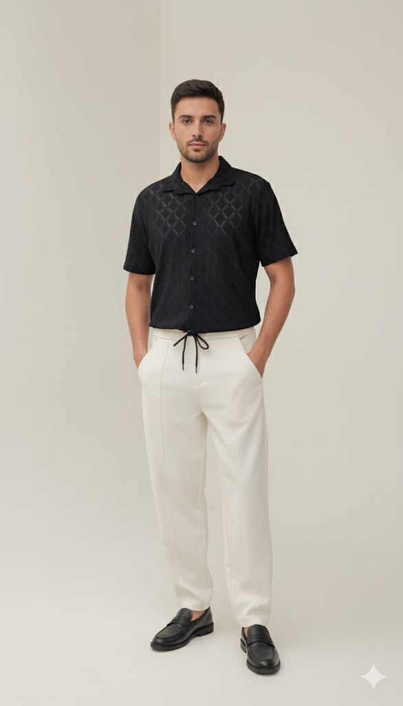 Noir Net Shirt