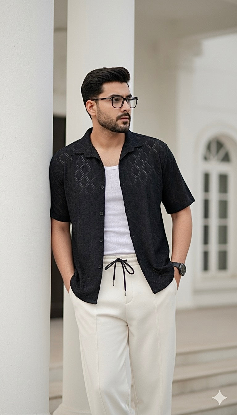 Noir Net Shirt