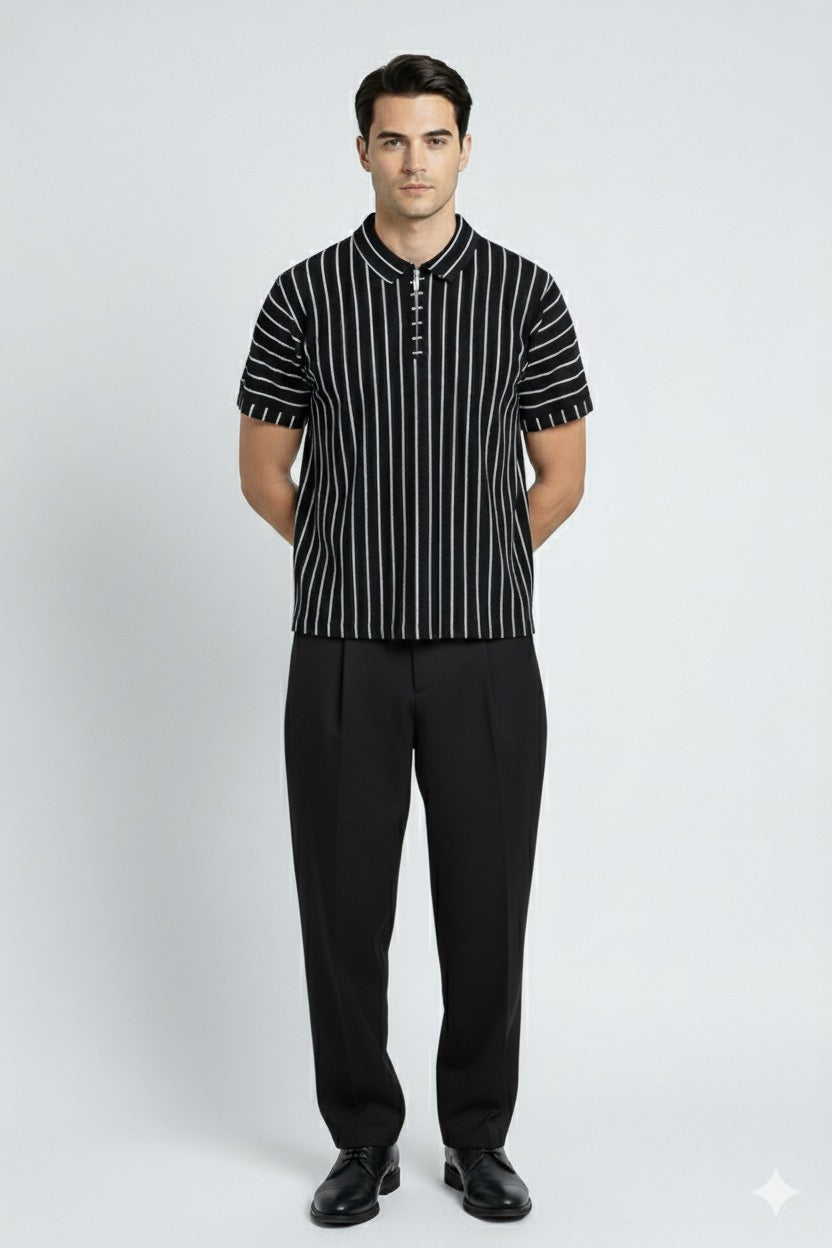 Noir Pin Polo