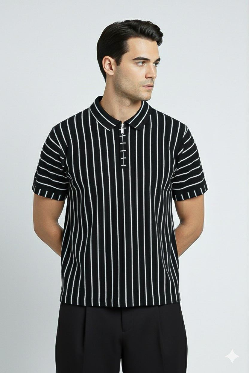 Noir Pin Polo