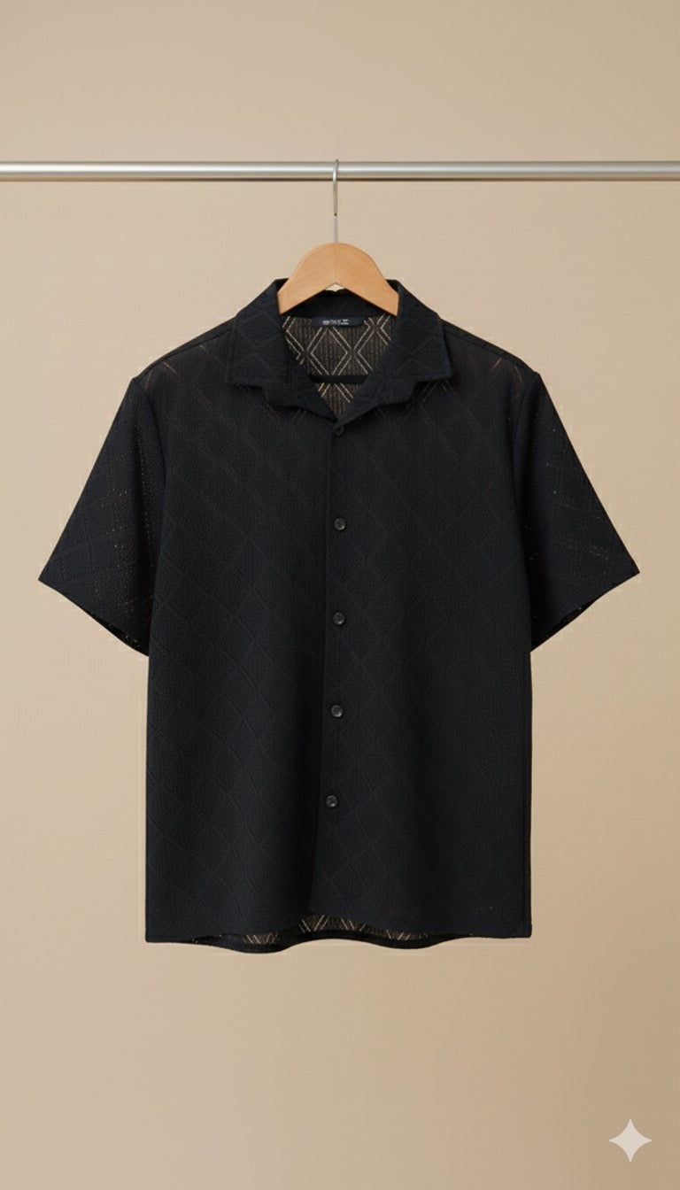 Noir Net Shirt