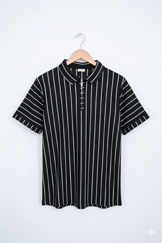 Noir Pin Polo