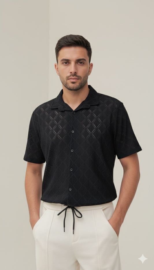 Noir Net Shirt