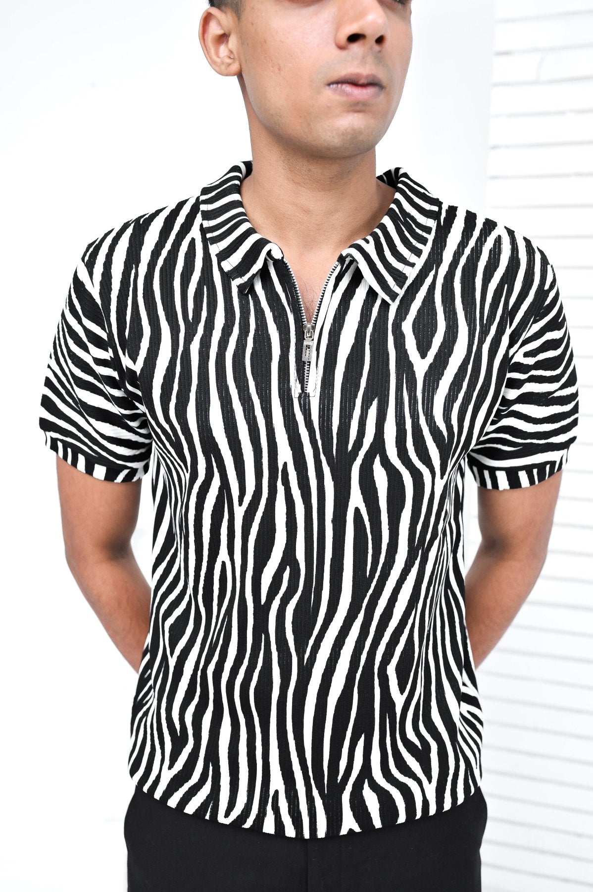 Zebra Lines Polo - Wear Zayra